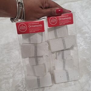 Winter Wonder Lane 2 Pack Of 4 Gift Box Christmas Ornaments